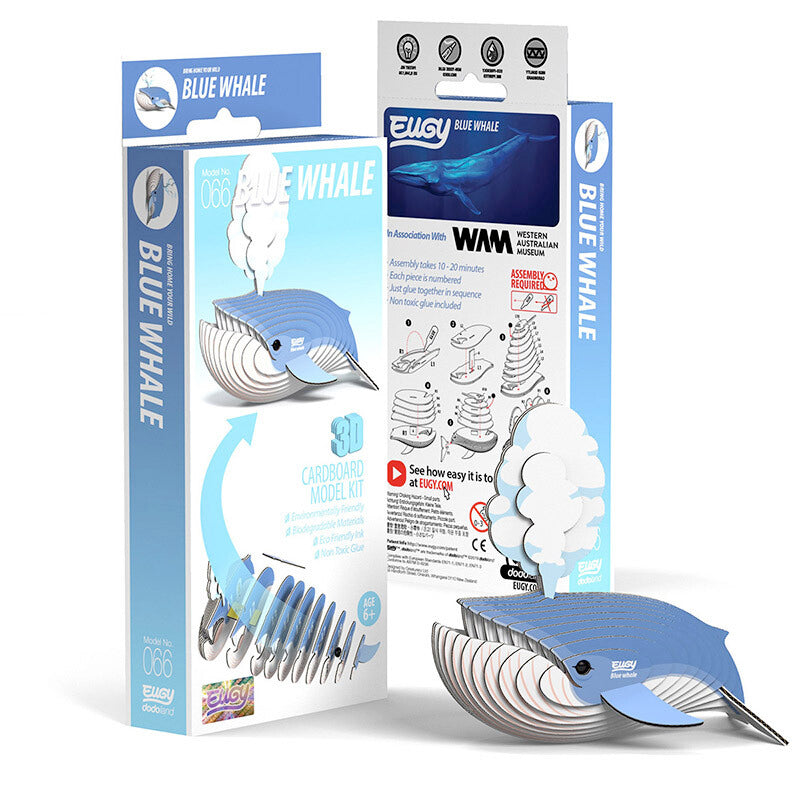 Puzzle 3D Eugy Dodoland - Ballena Azul (blue whale) 🐳