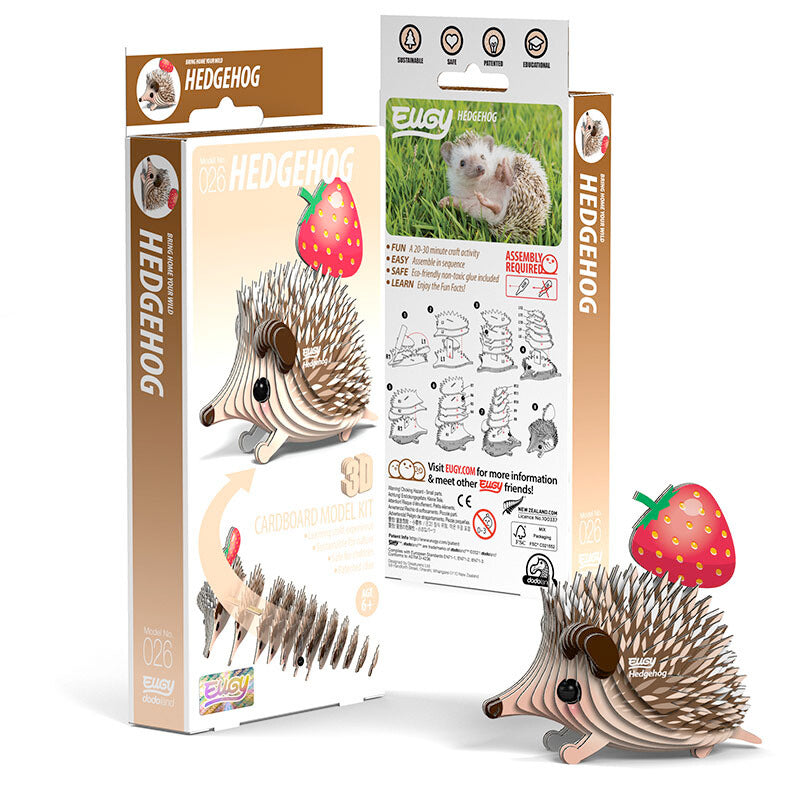 Puzzle 3D Eugy Dodoland- Hedgehog (Erizo de tierra)🦔