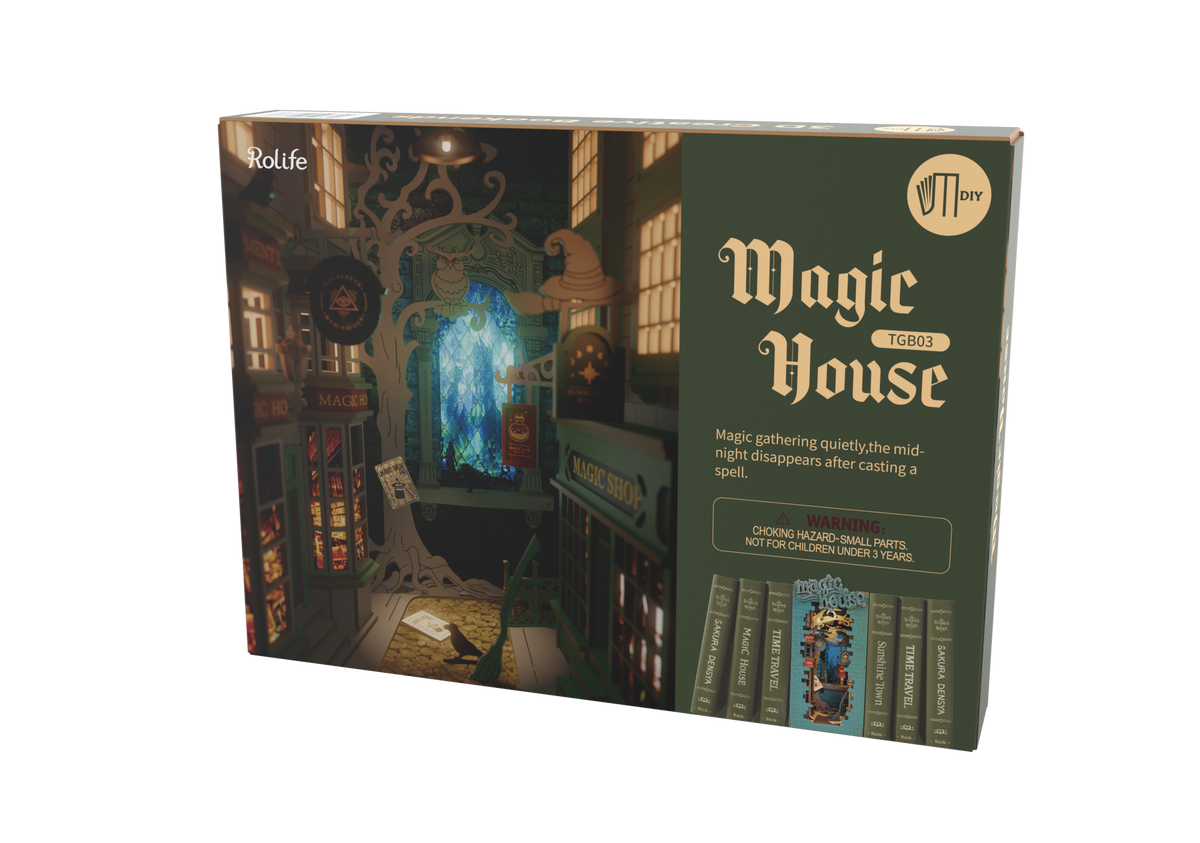 Puzzle 3D ministura Robotime Book Nook - Magic House TGB03 - Wood and Music