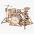 Puzzle 3D de madera Robotime – Drum Kit / Batería