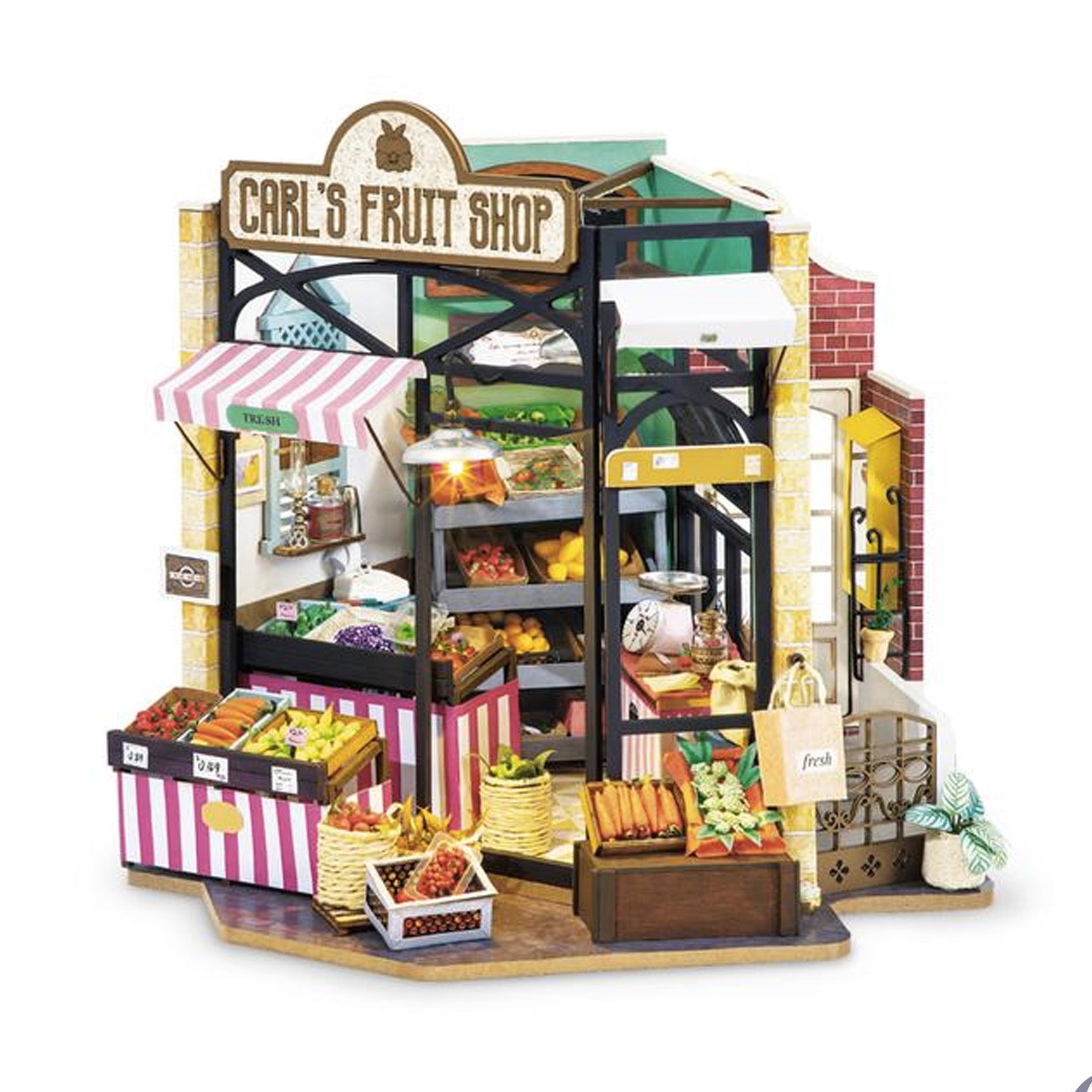 Puzzle 3D Robotime miniatura – Carl's Fruit Shop - DG142