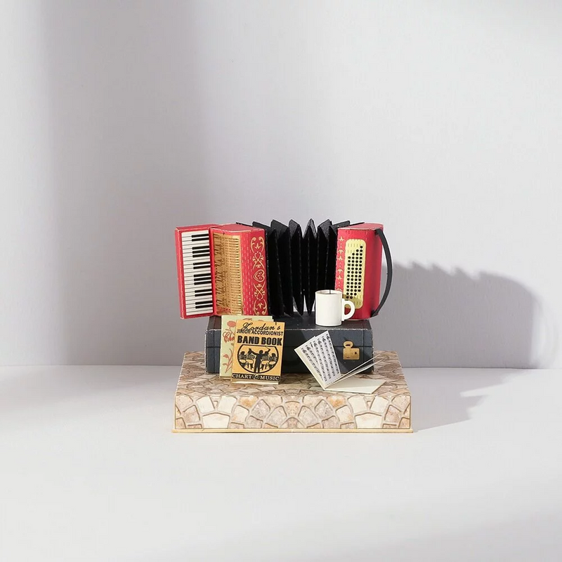 Puzzle 3D papel PaperNthought VINTAGE DIY KIT / ACCORDION 🎶