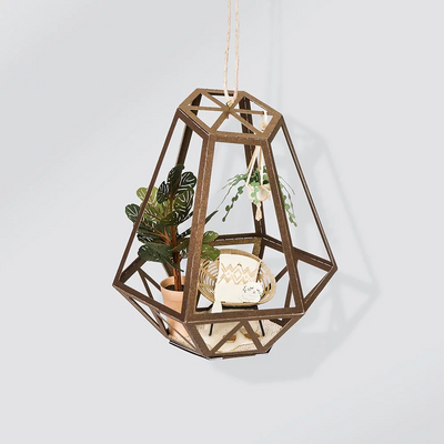 PUZZLE 3D PAPEL -KIT DIY  / FIDDLE LEAF FIG & CAT