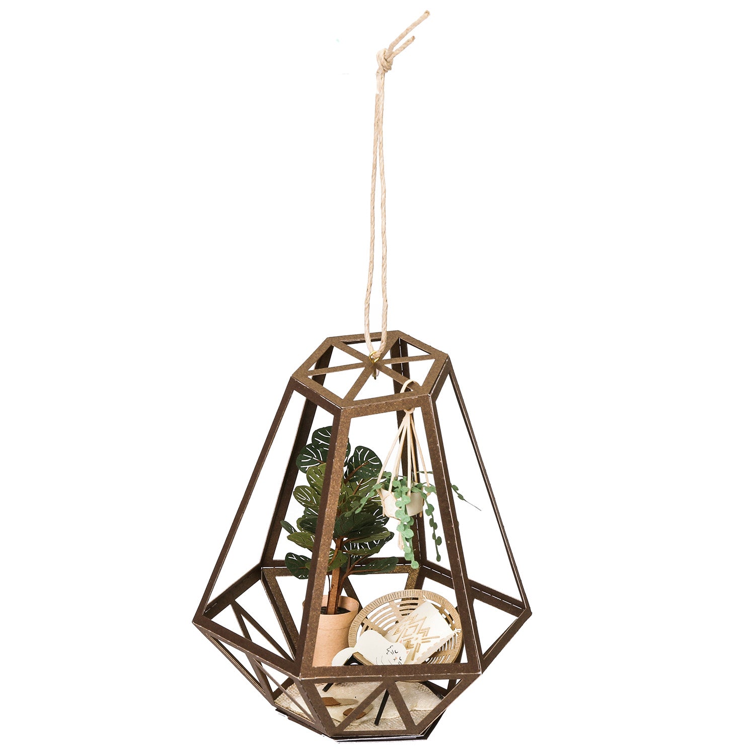 PUZZLE 3D PAPEL -KIT DIY  / FIDDLE LEAF FIG & CAT