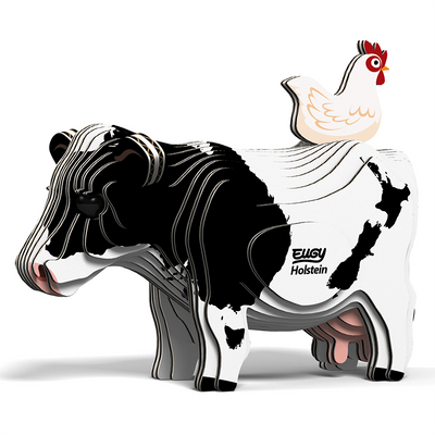 Puzzle 3D Eugy Dodoland - Holstein Friesan (Vaca)
