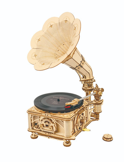 Puzzle 3D de madera Robotime - Classical Gramophone (Vitrola)