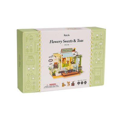 Puzzle 3D Robotime casita miniatura – Flowery Sweets and Teas - DG146