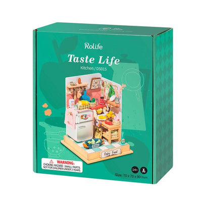 Puzzle 3D Robotime casita miniatura – Taste Kitchen - DS015