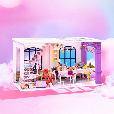 Puzzle 3D Robotime casita miniatura - Party Time