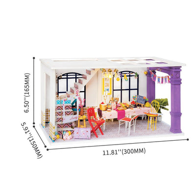 Puzzle 3D Robotime casita miniatura - Party Time