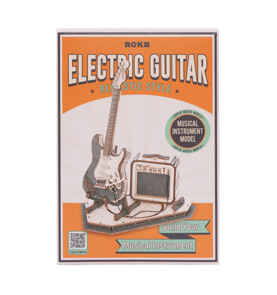 Puzzle 3d madera Robotime - Electric guitar (Guitarra eléctrica)