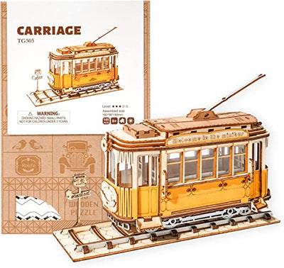 Puzzle 3d madera Robotime - Tramcar (Tranvía)