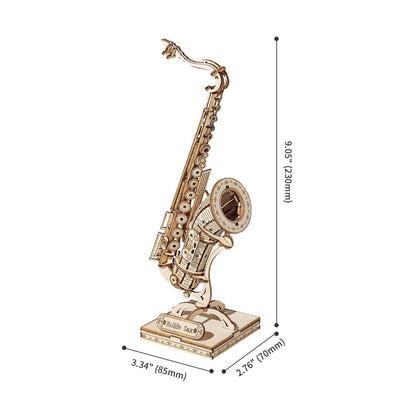 Puzzle 3D madera Robotime - Saxophone (saxofón)