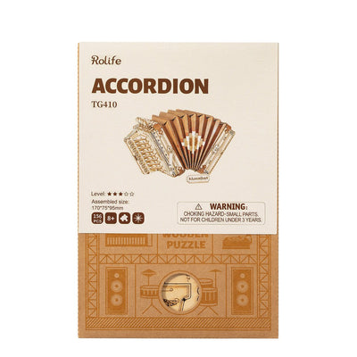 Puzzle 3D madera Robotime - Accordion (Acordeón)
