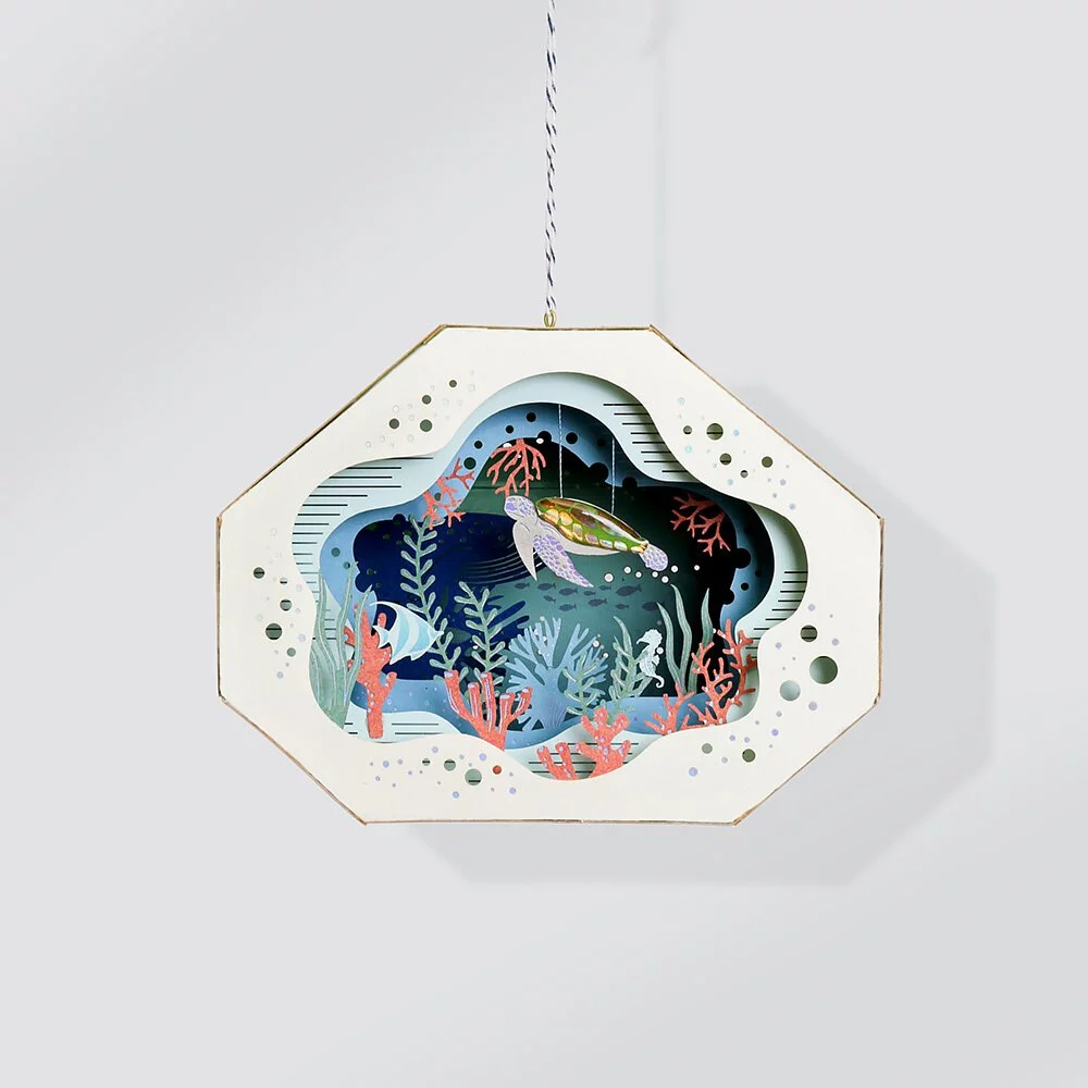 Puzzle 3d papel PaperNthought- DIY KIT / SEA WORLD (Mundo marino)