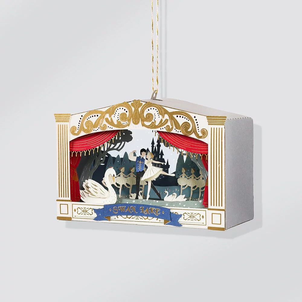 Puzzle 3d papel PaperNthought DIY KIT / SWAN LAKE (Lago de los cisnes)