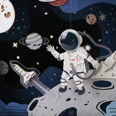 Puzzle 3d papel PaperNthought - DIY KIT / SPACEWALK (Caminata espacial)