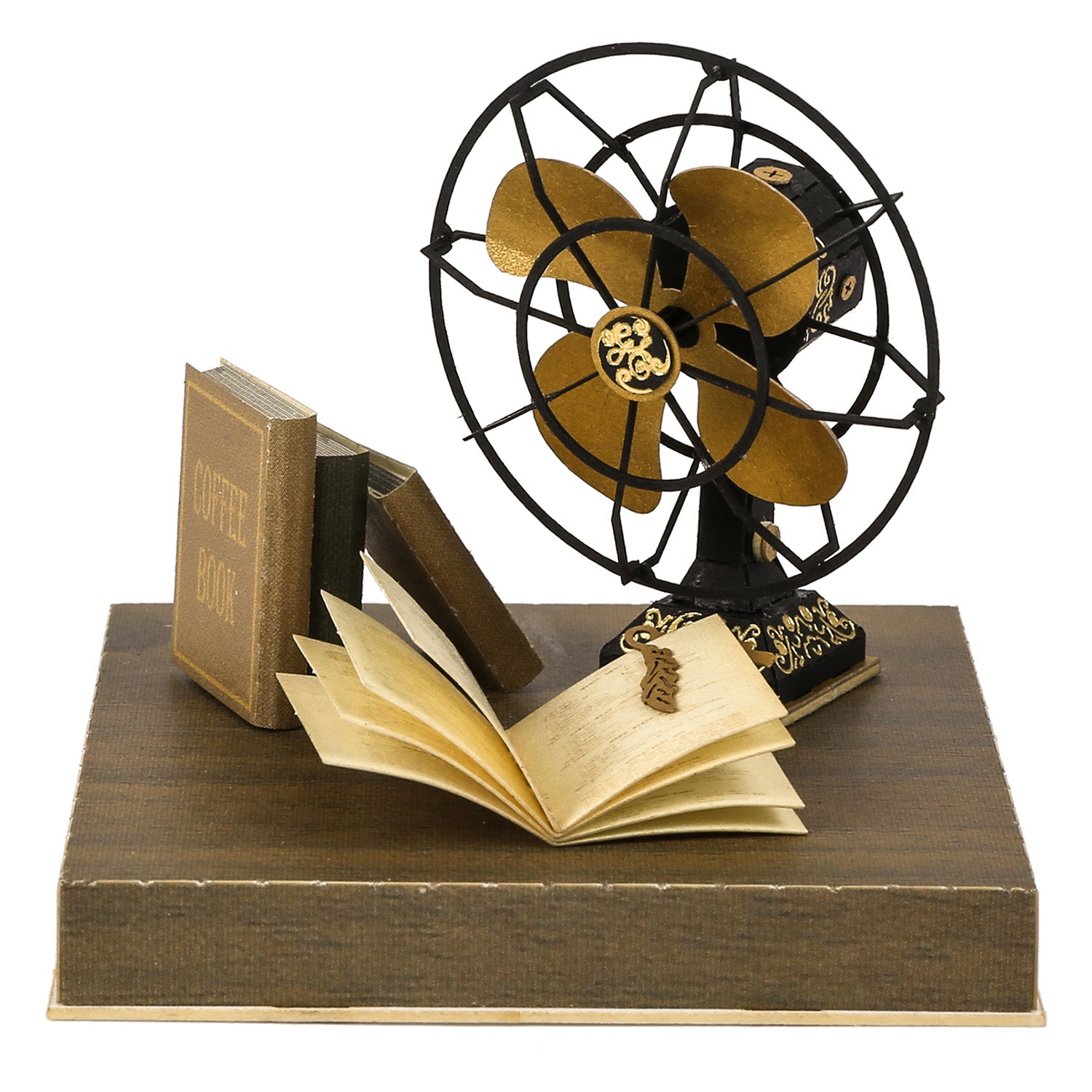 Puzzle 3d papel PaperNthought - VINTAGE DIY KIT / FAN (Ventilador retro)