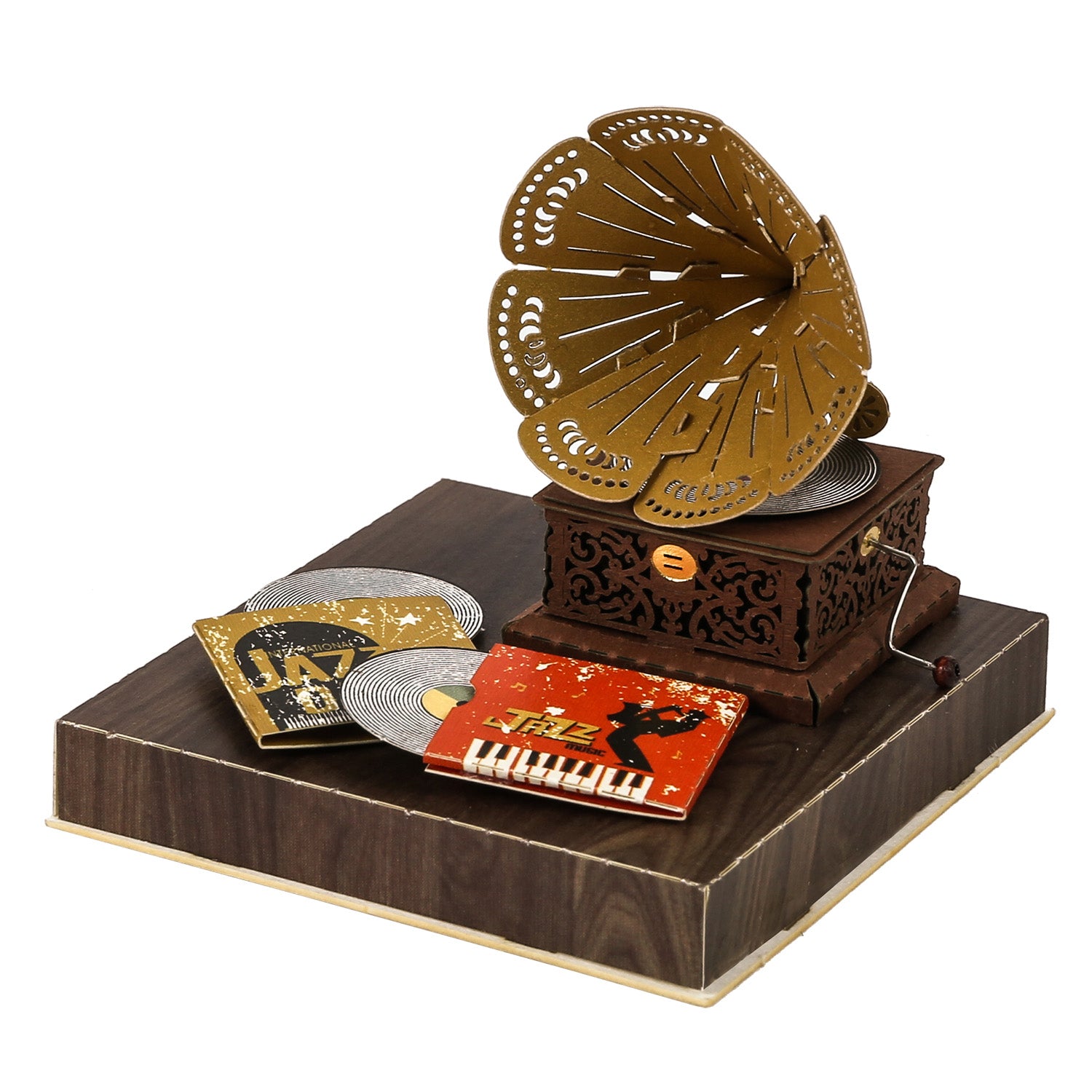 Puzzle 3d papel PaperNthought - VINTAGE DIY KIT / PHONOGRAPH (Vitrola)