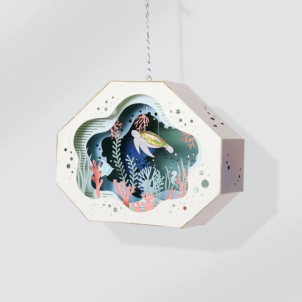 Puzzle 3d papel PaperNthought- DIY KIT / SEA WORLD (Mundo marino)