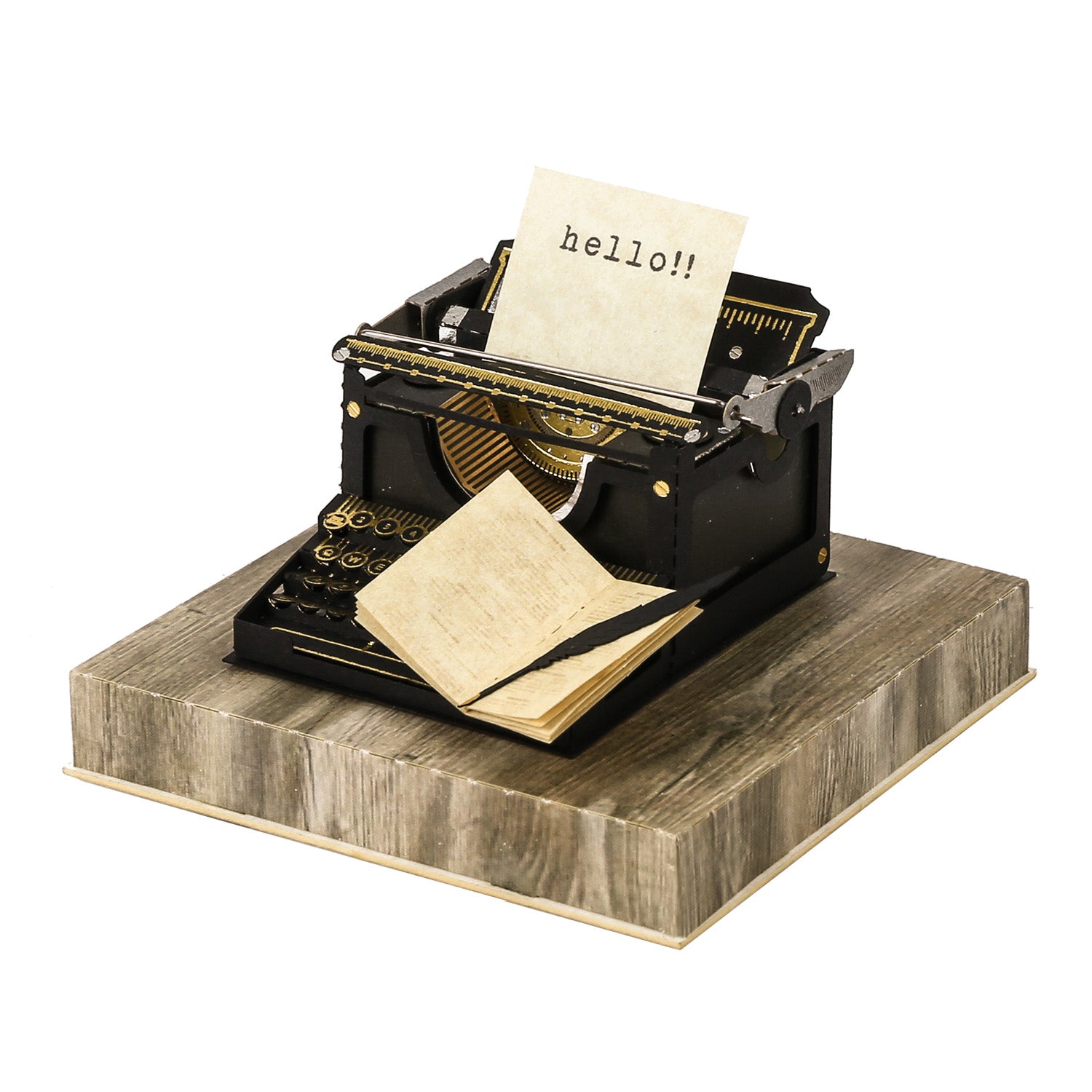 Puzzle 3d papel PaperNthought - VINTAGE DIY KIT / TYPEWRITER (Máquina de escribir)