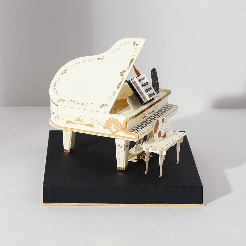 Puzzle 3d papel PaperNthought - VINTAGE DIY KIT / PIANO