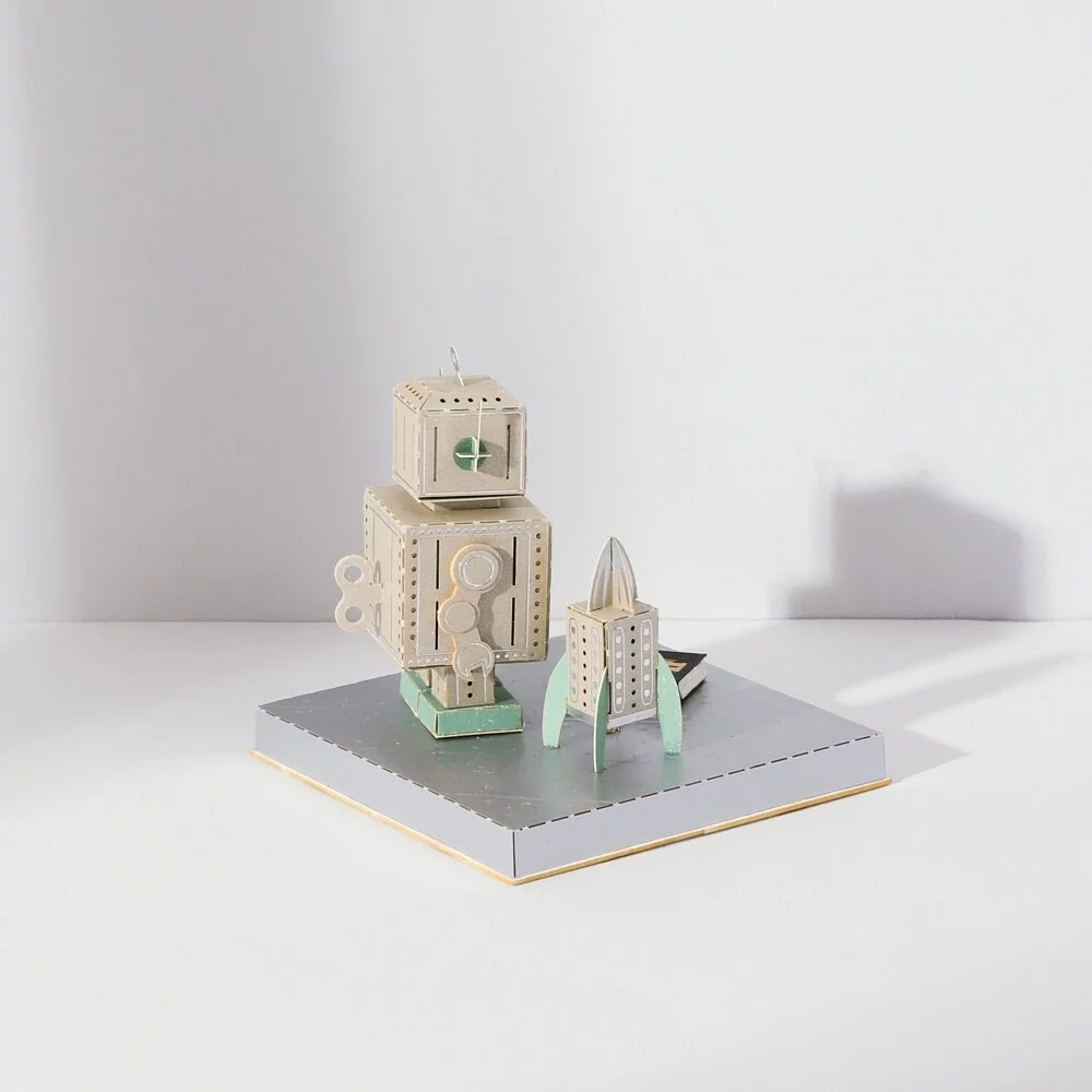 Puzzle 3d papel PaperNthought - VINTAGE DIY KIT / ROBOT