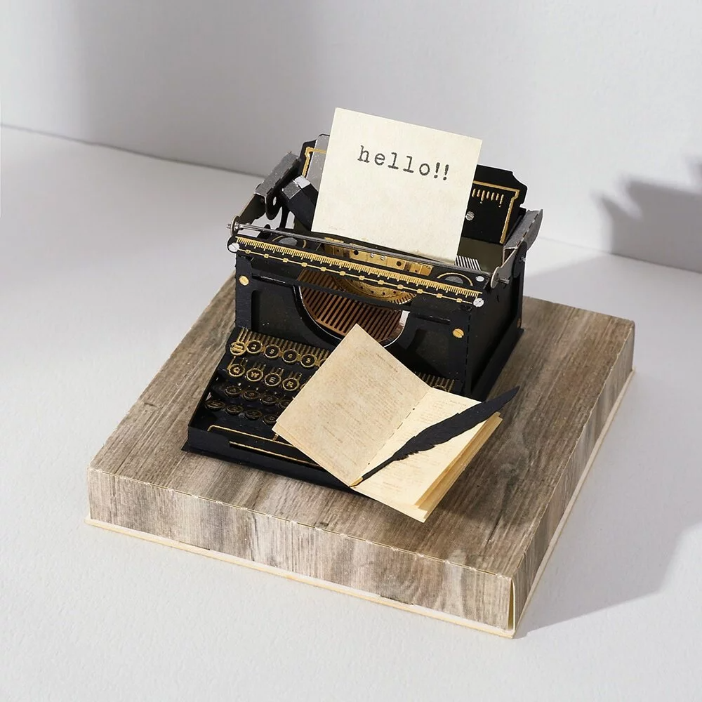 Puzzle 3d papel PaperNthought - VINTAGE DIY KIT / TYPEWRITER (Máquina de escribir)
