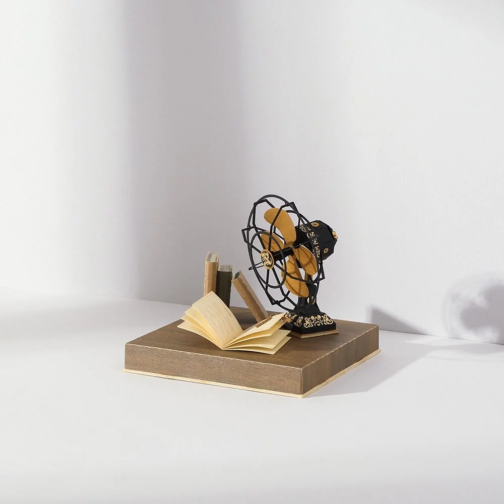 Puzzle 3d papel PaperNthought - VINTAGE DIY KIT / FAN (Ventilador retro)