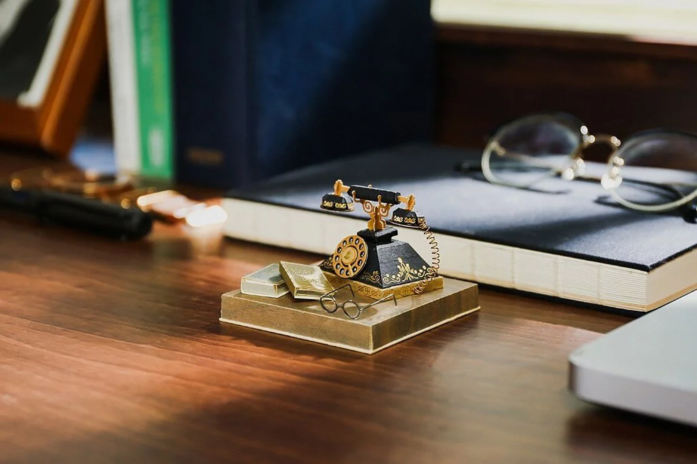 Puzzle 3D papel - PaperNthought - VINTAGE DIY KIT / ANTIQUE TELEPHONE (Teléfono retro)