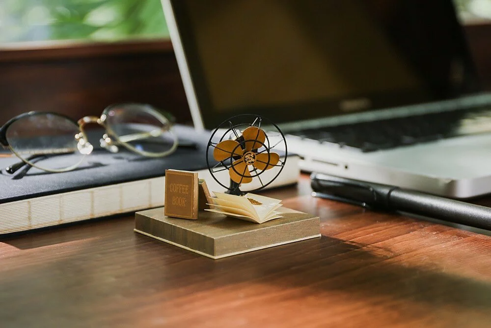 Puzzle 3d papel PaperNthought - VINTAGE DIY KIT / FAN (Ventilador retro)