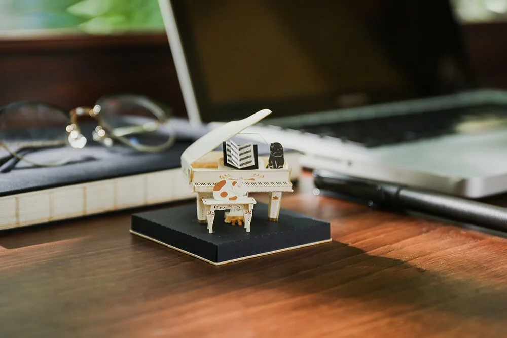 Puzzle 3d papel PaperNthought - VINTAGE DIY KIT / PIANO