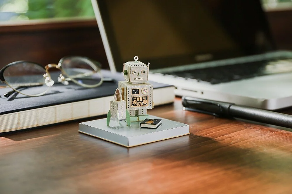 Puzzle 3d papel PaperNthought - VINTAGE DIY KIT / ROBOT