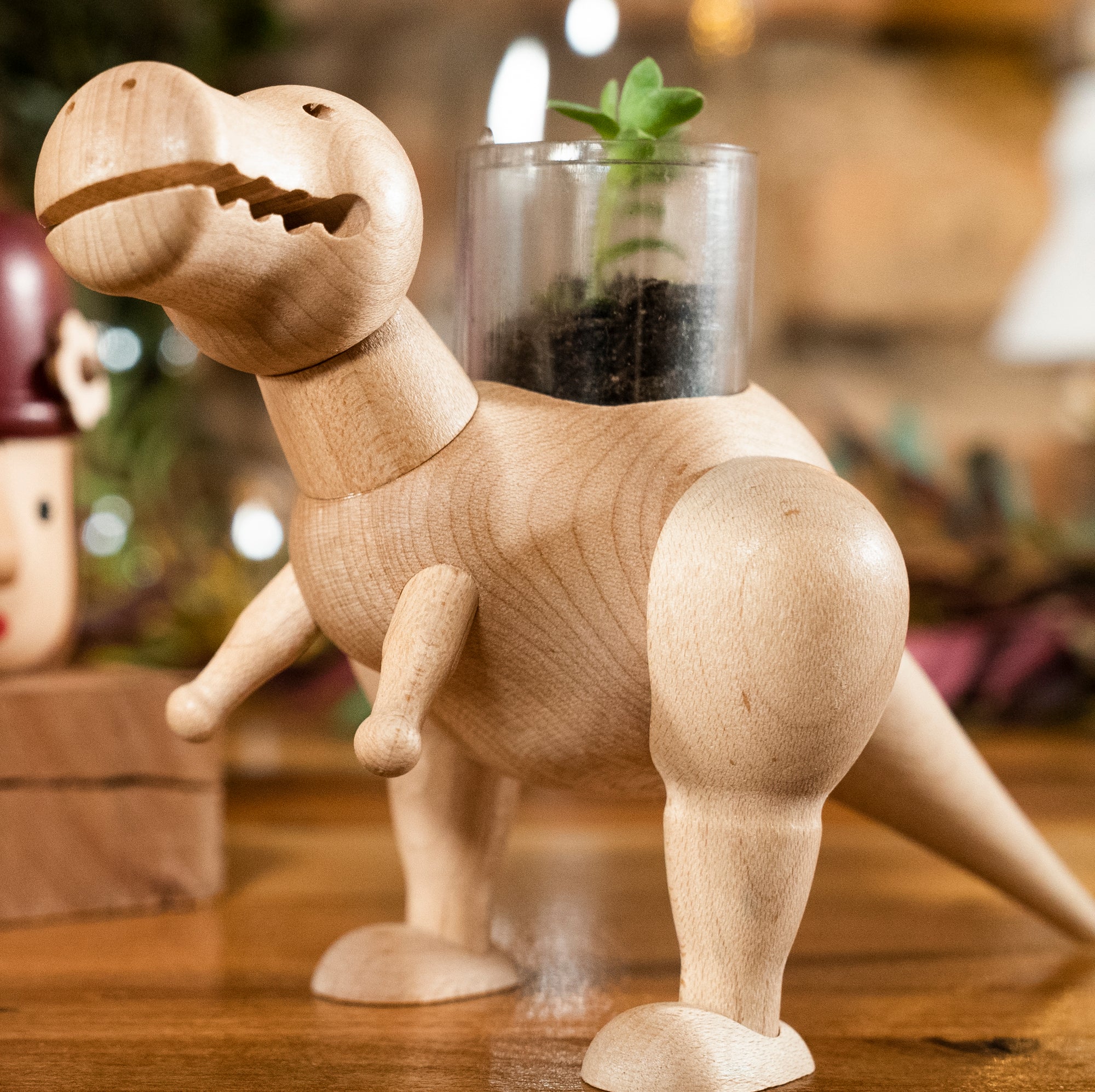 DECO Wooderful Life - Mini Macetero Tiranosaurio